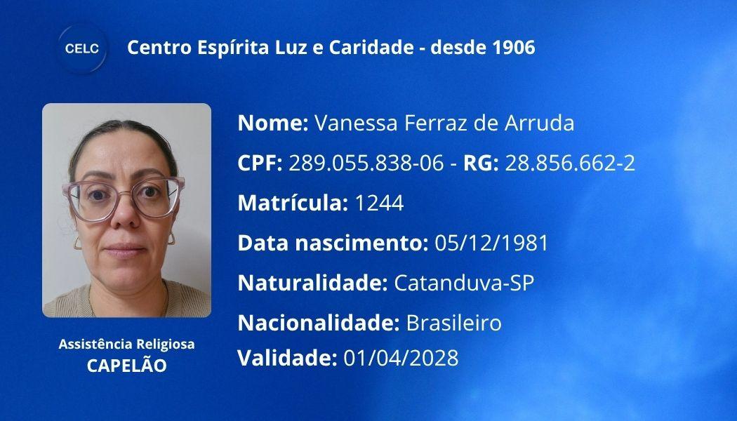Autorização de Assistência Religiosa.